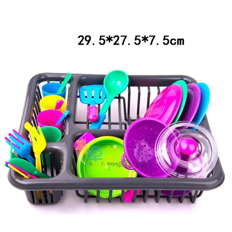 28 Pc Kids Bestek Rollenspel Speelgoed Set Keuken Gebruiksvoorwerp Accessoires Potten Pannen