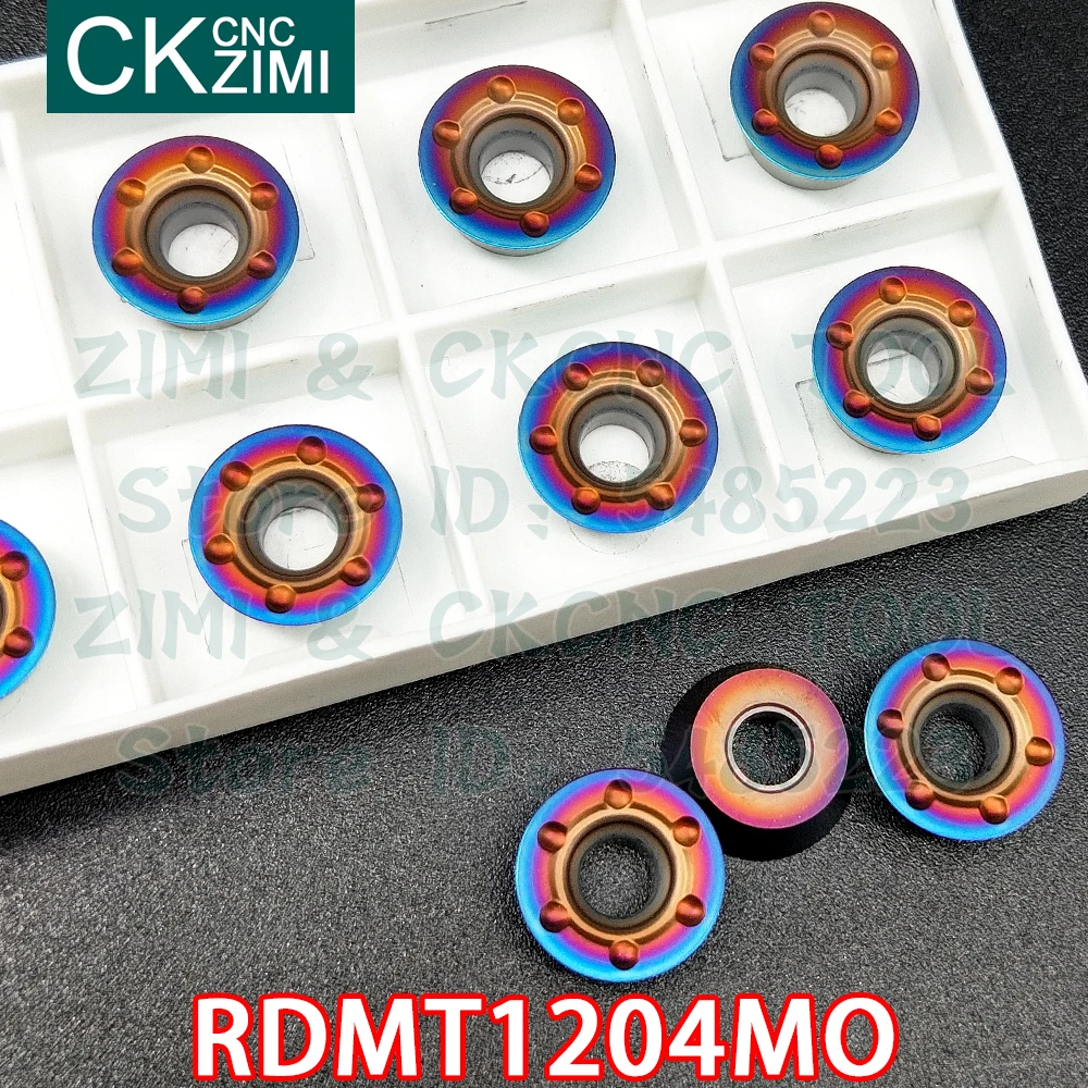 10P RDMT1204MO ZM1135 RDMT 1204MO Carbide inserts R6 milling inserts circular indexable profile milling tool for stainless steel