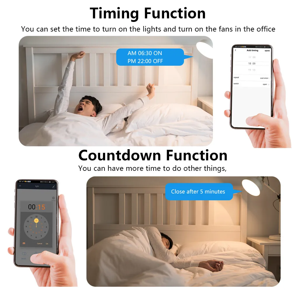 Universal Wifi Bluetooth Smart Switch Tuya Smart Leben APP Timer Google Home Alexa Voice Control Touch Panel Wand Licht Schalter