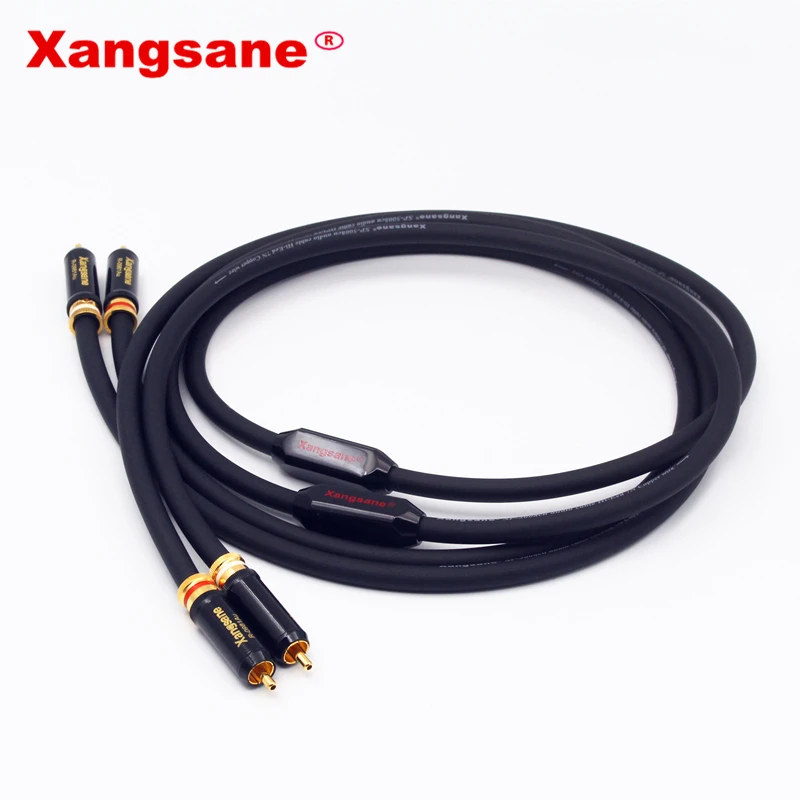 Xangsane Sp-5008Cu Hiệu Suất Cao OCC Rca Rca Cáp Hifi Dây Dẫn Âm Thanh HIFI Cáp 2RCA Đực Cáp Âm Thanh