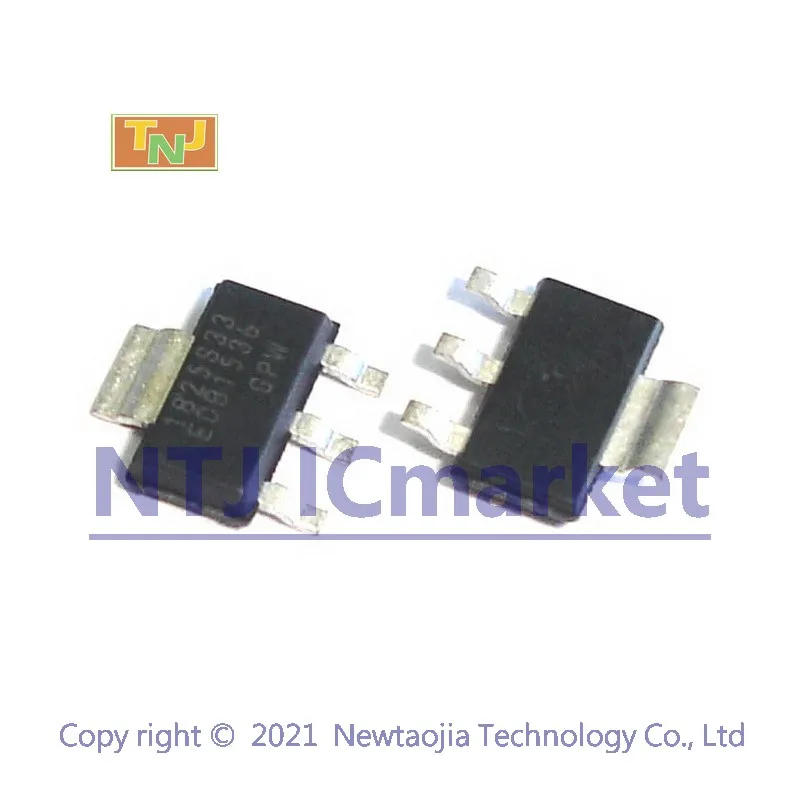 10 PCS MCP1825S-3302E/DB SOT-223 1825S33 Low Quiescent Current LDO Regulator