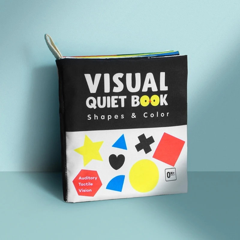 子供のための子供のための着色されたベビーブック,柔らかいビジュアルゲーム,幼児のための色の認識,教育