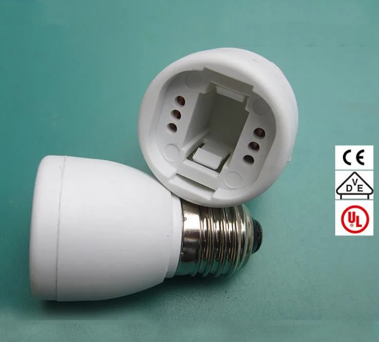 2pcs  E27-G24 screw conversion lamp cap 250V aging spiral conversion lamp cap Custom processing