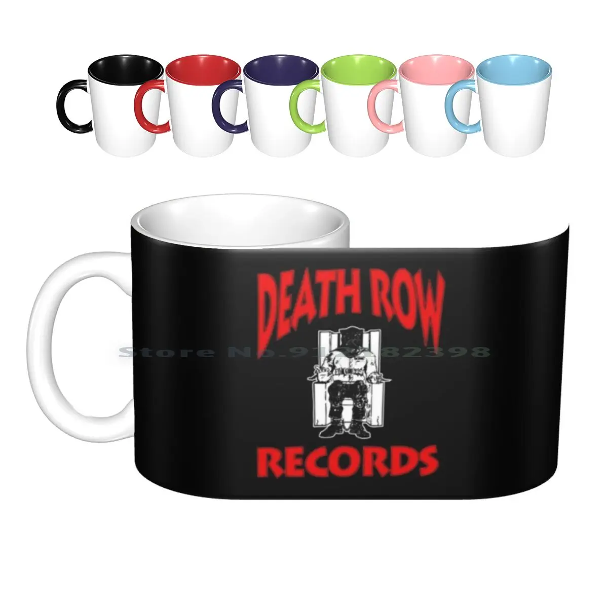 Death Row Records Ceramic Mugs Coffee Cups Milk Tea Mug Death Row Records Suge Knight Death Row Records Hip Hop West Coast Los