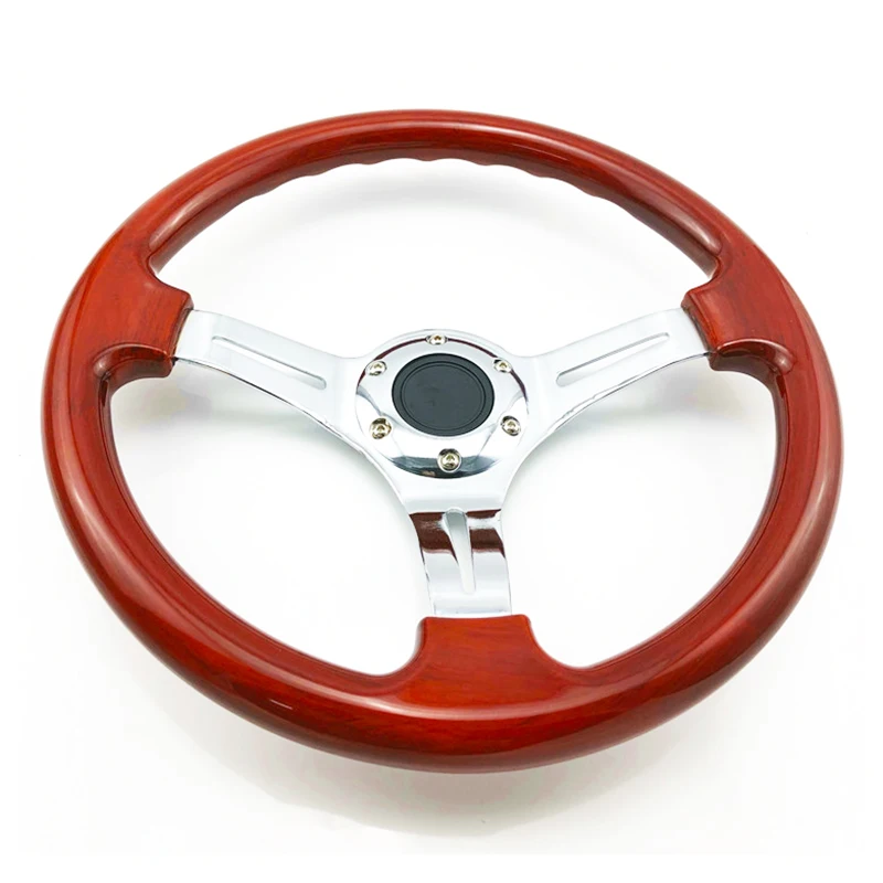 ABS 14inch 350MM Universal Wooden Volante Drifting Racing Sport Steering Wheel