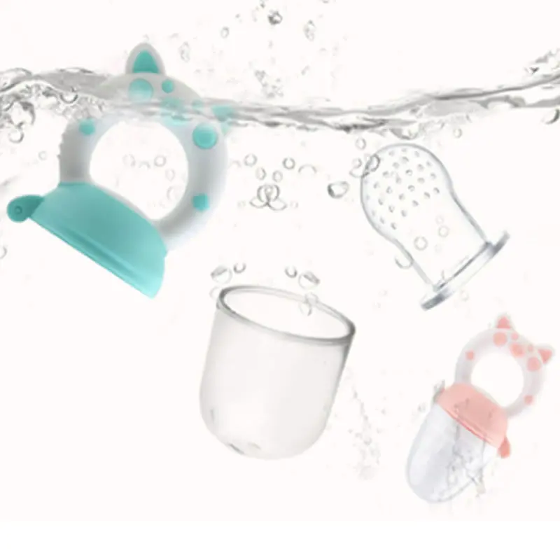 Baby-Fütterungslöffel für nahrhafte Früchte und Gemüse, Beißring, Kauspielzeug, Baby-Fütterungslöffel, Schnullerflasche – Detail 4