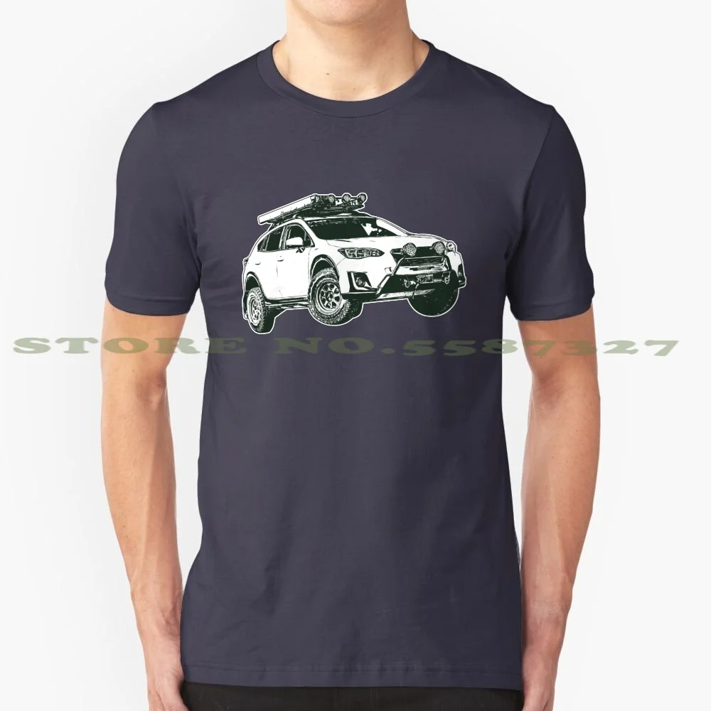 Adventure Lifted Xv Sketch 100% Pure Cotton T-Shirt Xv Crosstrek Lifted Offroad Liffted Overland 4X4 Exploration Stay Safe