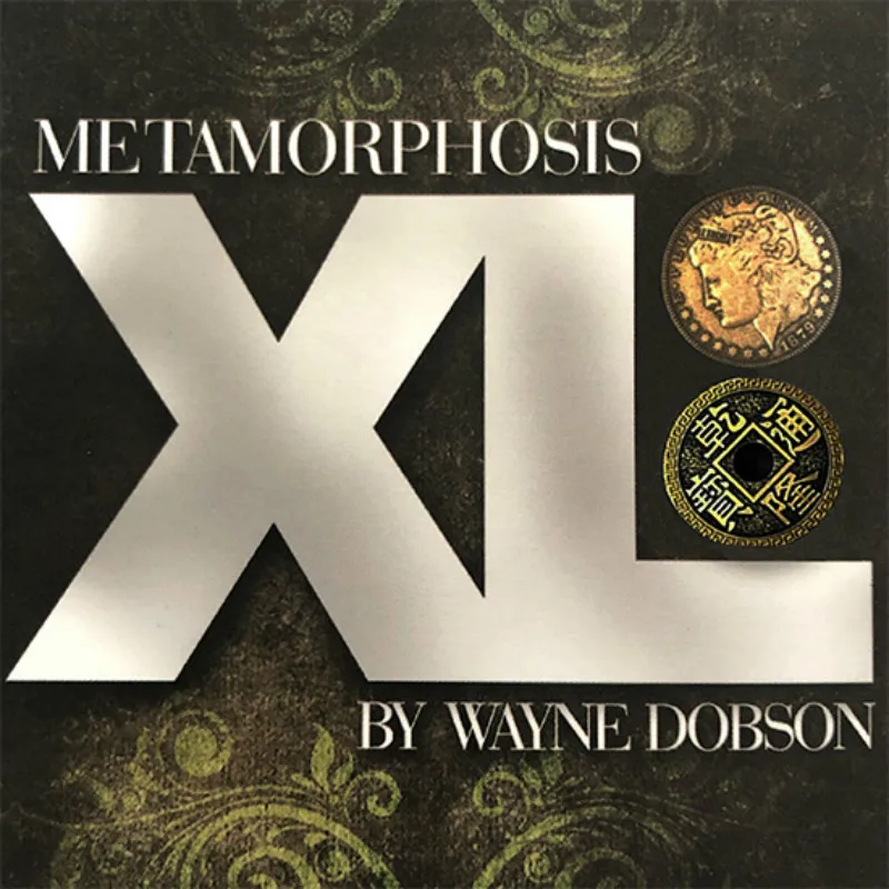 

Metamorphosis XL by Wayne Dobson (Gimmick and Online Instruct Magic Tricks Coins Change Places Magia Close Up Illusions Gimmick