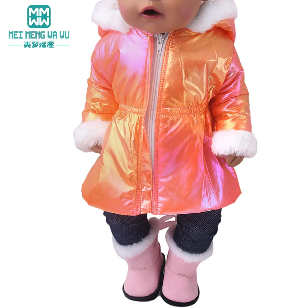 Clothes for Dolls fits 17-18inch Toy New Born Doll american doll accessories Fashion cotton down jacket