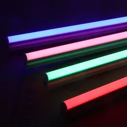 LED colour Tube T5 T8 Integrated Light 1FT 2FT 30cm 60cm LED Fluorescent Tube Wall Lamp Bulb Light Lampara Cold Warm White 220V