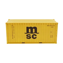 Collectible Diecast Toy Model 1:20 Scale Mediterranean MSC 20 GP Truck,Shipping Container Model For Business Gift, Decoration