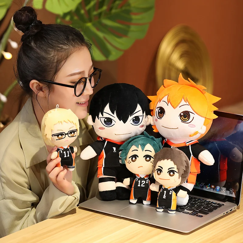 1pc 20/30cm Kawaii Haikyuu Plush Toys Lovely Anime Hinata Syouyou kageyama Tobio Stuffed Soft Dolls Keychain Boys Kids Xmas Gift