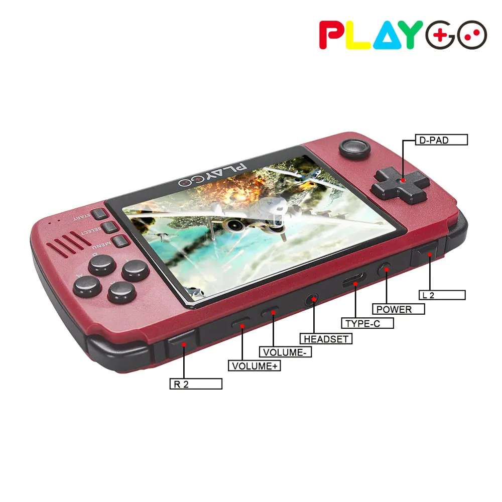 Emulatore Console di gioco portatile portatile Mini emulatore da 3.5 pollici costruito in più 1000 giochi Console retrò per PS per GBA Arcade