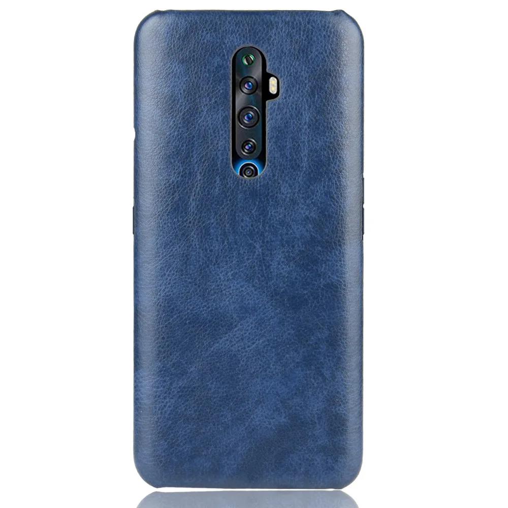 Oppo Reno2 Z Case OPPO Reno 2Z CPH1945 Retro PU Leather Litchi pattern Skin Hard Back Cover For Oppo Reno 2 Z CPH1951 Phone Case