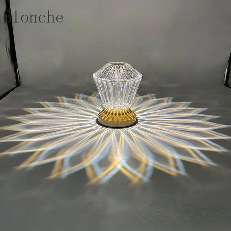 

New USB lotus table lamp touch type rechargeable night light bar cafe restaurant bedside table decorative lighting fixture