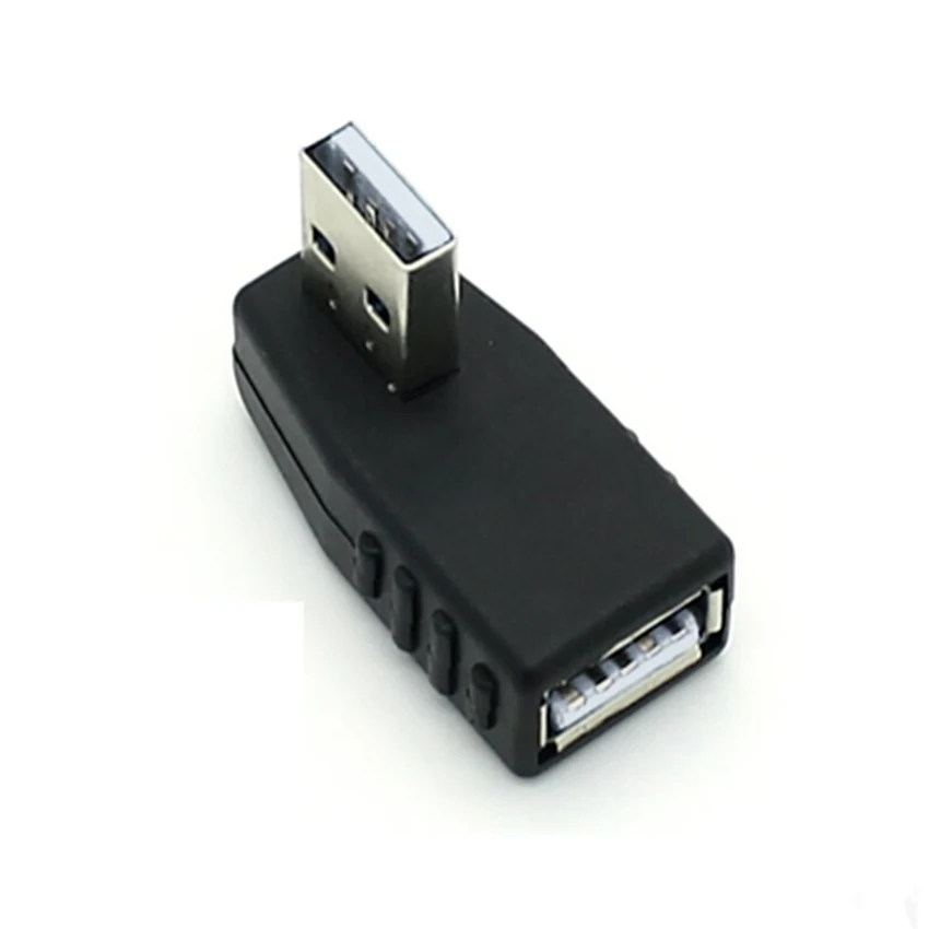 USB 2.0 3.0 Adapter 90° Male to Female Coupler Plug Plug Left Angle and Right Angle