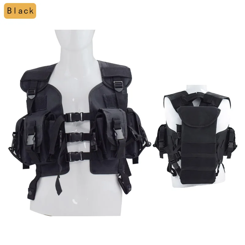 Men's Outdoor Camouflage Tactical Vests Military Equipment Army Combat Body Armor Hunting War Game Airsoft Vest With Water Bag