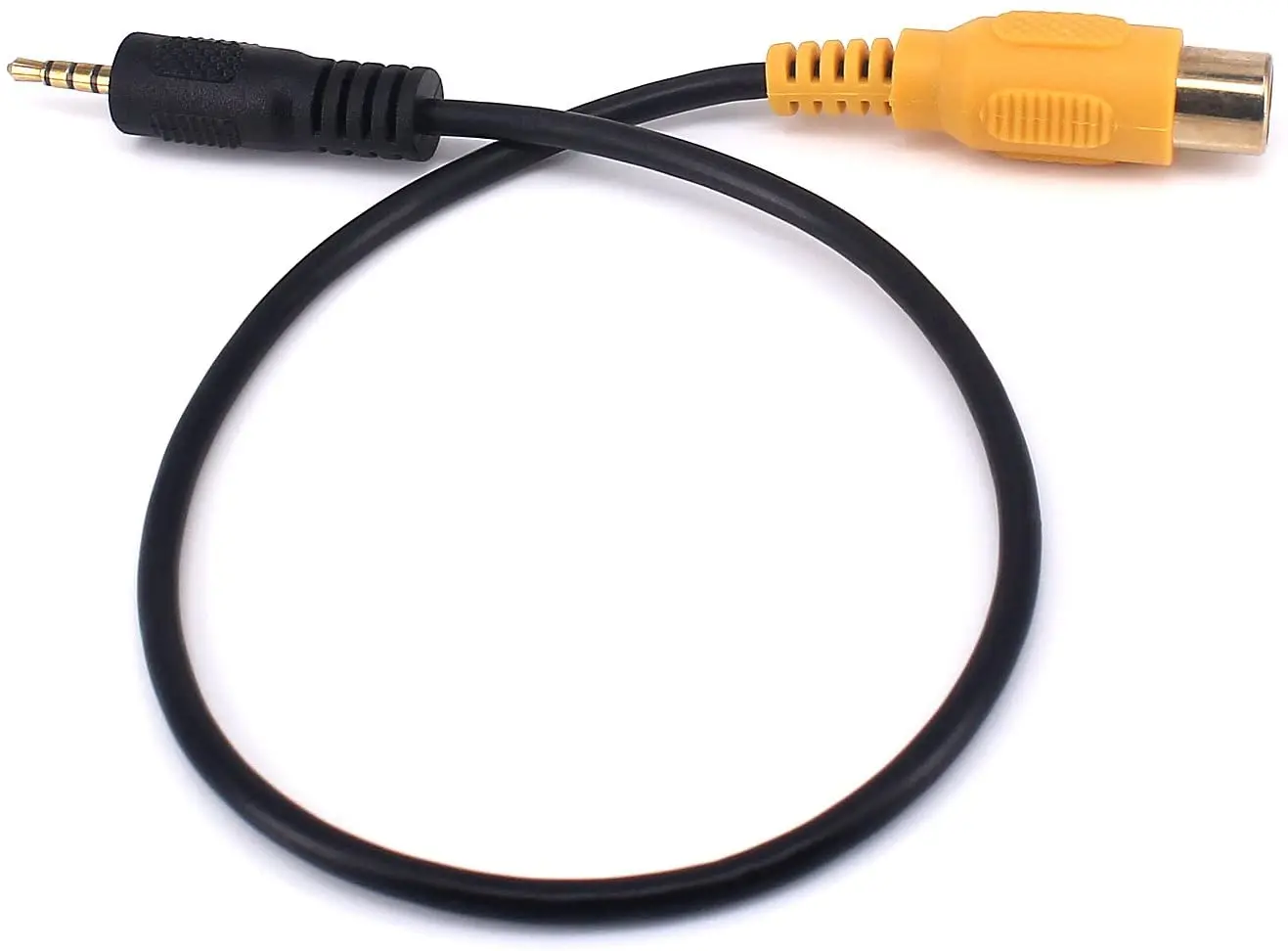 2.5Mm To RCA Cáp mạ Vàng AV Trong Aux 2.5Mm TRRS Nam Cắm RCA Nữ Có Âm Thanh Chuyển Đổi Dây 0.3M, cho GPS Máy Tính Bảng