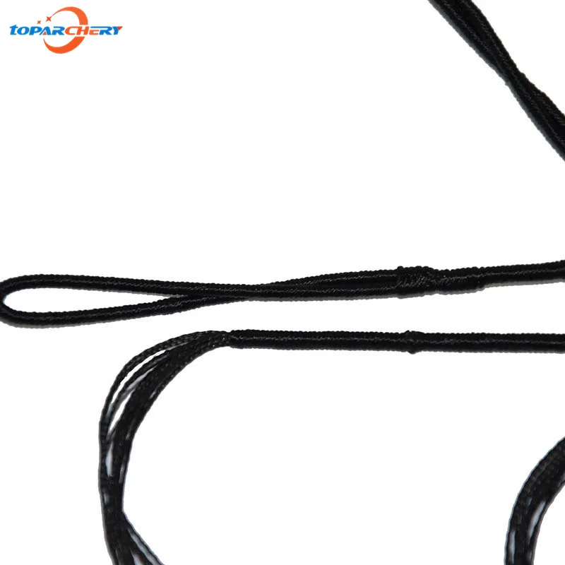 2ชิ้น bowstring 1ชิ้นขี้ผึ้ง12เส้นสีดำเปลี่ยนได้สำหรับการยิงธนูการยิงธนูแบบโค้งยาวพอดี43.7 ''-70 'โบว์111-178ซม.