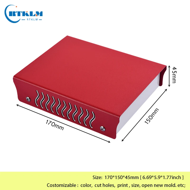 

Iron Power Supply Enclosure DIY Enclosures Electronics Junction Box Iron Project Box Iron Amplifier Enclosure 170*150*45mm