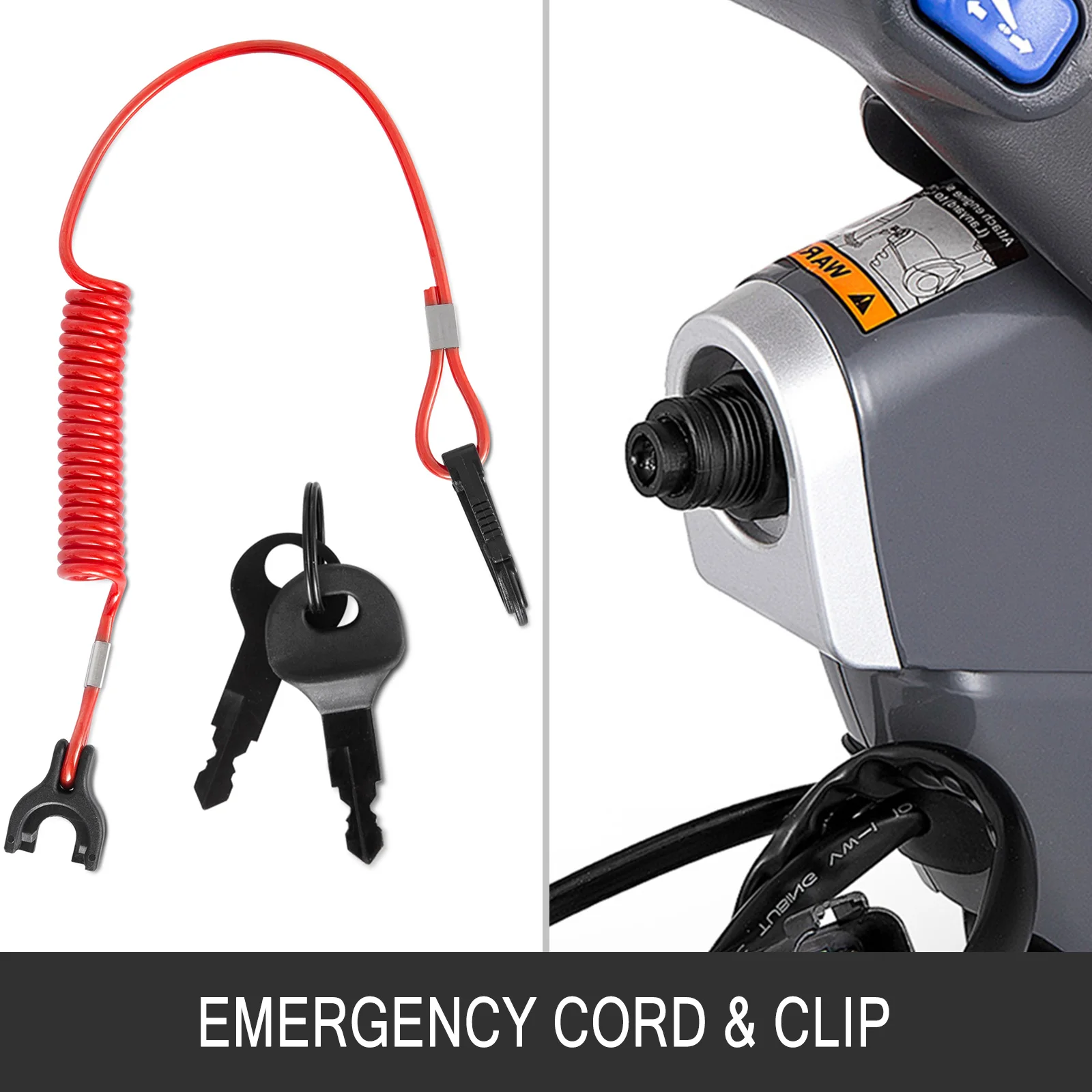 VEVOR 5006180 Outboard Remote Control Box Side Mount Throttle Shifter Boat Accessories For Johnson / Evinrude / BRP After 1996