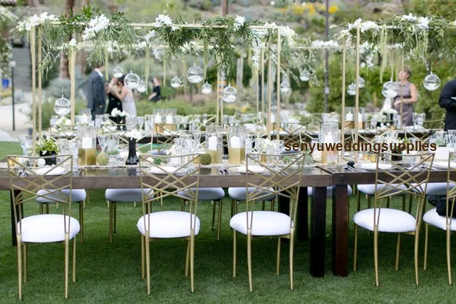 6pcs New style big Wedding Banquet Party square Metal Mesh Flowers Backdrop Arch Decoration for wedding table decor senyu01183