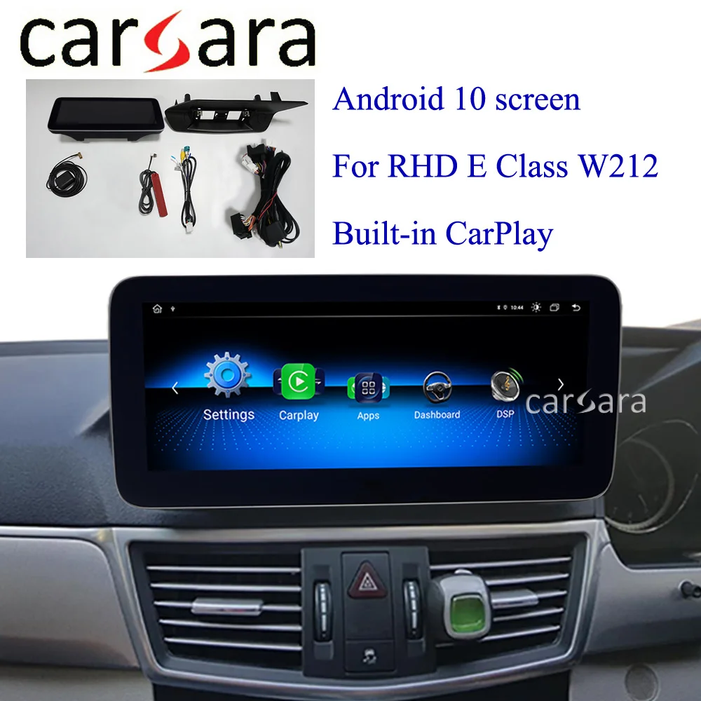 

for Mercedes W212 Android 10 Radio Display Modify Monitor Bulit in Carplay Androidauto Support Screen splitting DSP Adjustment