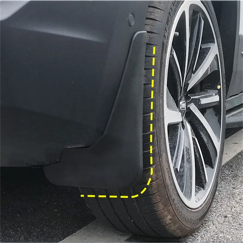 Car Mudguard For FAW Bestune T77 2020 2021 2022 2023- Front Rear Mud Flaps Semi-Rigid ABS Platic Splash Guards Mudflaps 4Pcs Set