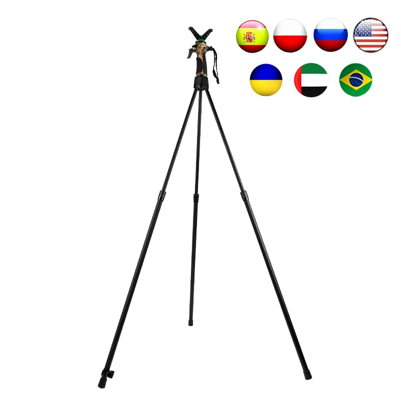 Fierydeer WG-T02 Hunting Trigger Shooting Stick Telescope Camera Tripod Outdoor Tripods Scope Binocular Monocular Tripods Sticks