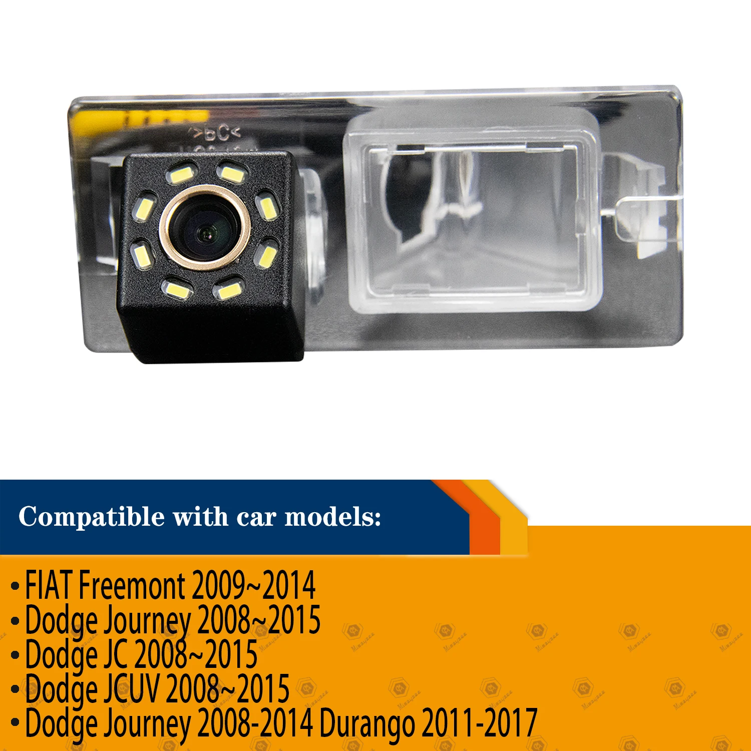 HD Rear View Parkiing Camera with LED for Dodge Journey 2008-2014 Durango 2011-2017,Reversing Backup Waterproof Camera