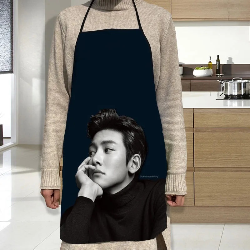 Ji Chang Wook  Apron Grill Kitchen Chef Apron Professional for BBQ, Baking, Cooking for Men Women 68X95cm