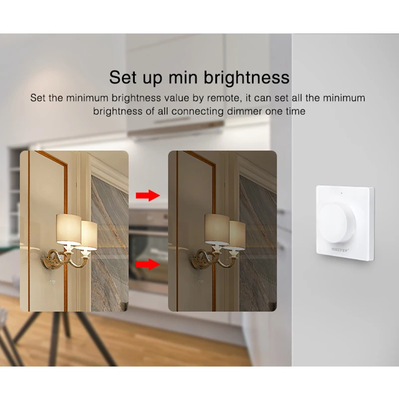 Imagem -04 - Miboxer Controlador de Intensidade de Luz Led com Botão sem Fio de Rádio Frequência Triac de 2.4ghz para Lâmpadas