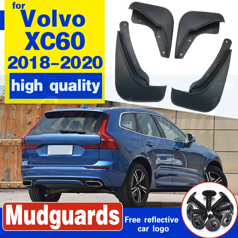 4Pcs Front Rear Car Mud Flaps For Volvo XC60 2018-2020 Mudflaps Splash Guards Mud Flap Mudguards Accessories 31435990/31435991
