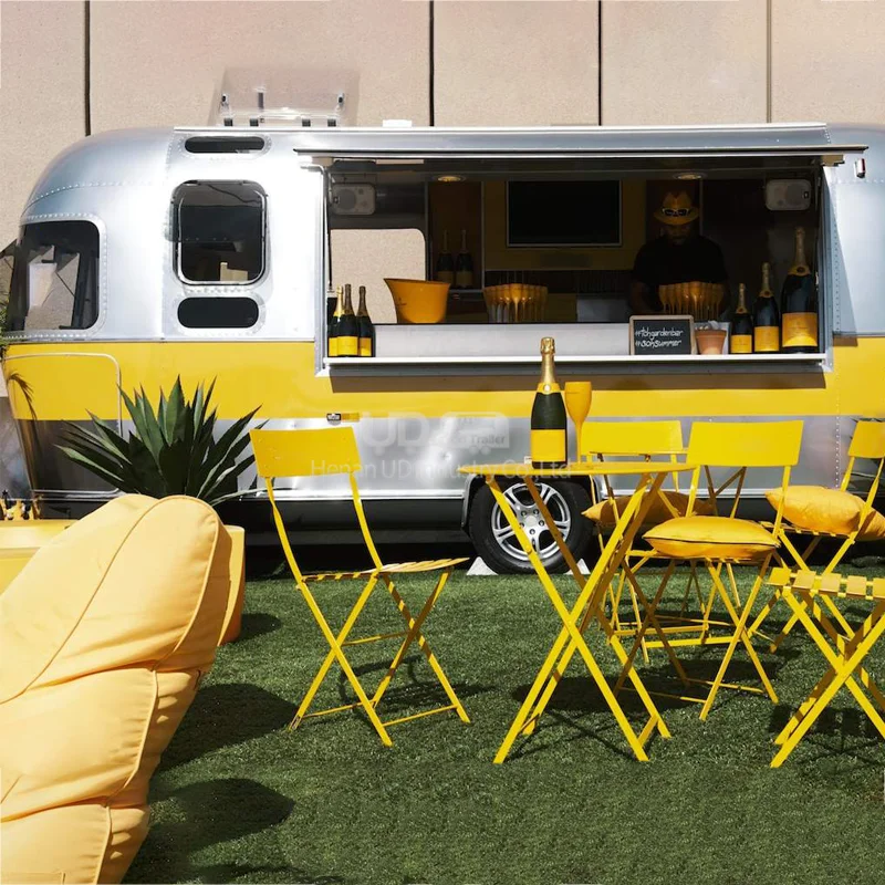 Caminhão de alimentos totalmente equipado cozinha móvel cachorro-quente pizza taco carrinho móvel restaurante cozinha van airstream reboque de alimentos