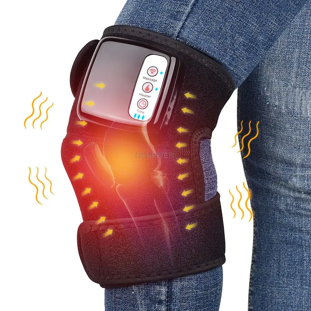 

Electric knee pad massage hot compress vibration warmth multi-function rechargeable physiotherapy old cold leg massager