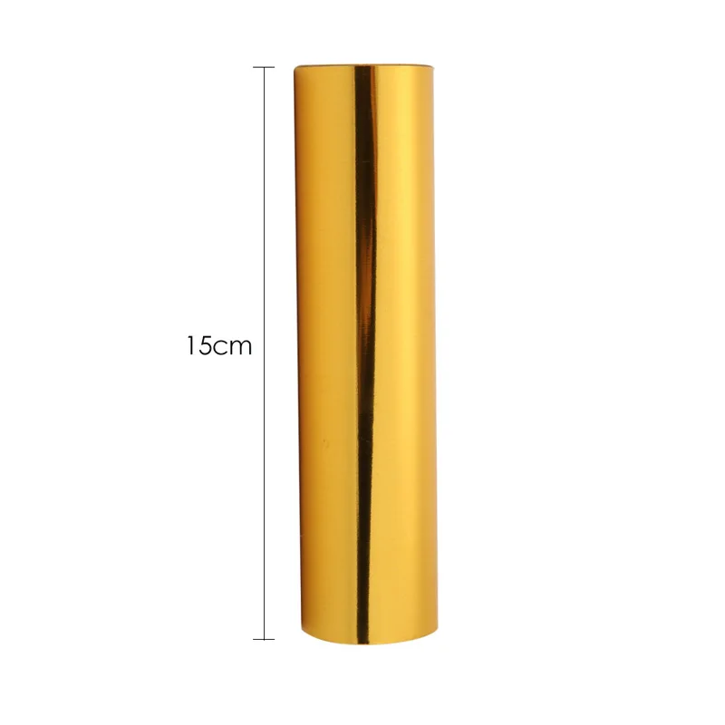 Briartw Golden 5 Meters x 1 Roll Heat Activated foil Hot Foil Rolls Hot Stamping Foil Paper Holographic Heat Transfer DIY Crafts