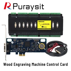 Puraysit Wood Engraving Machine Control Card 4axis PM95A7V1+Lambda 21A With 38 Digital Input 18 Digital Output