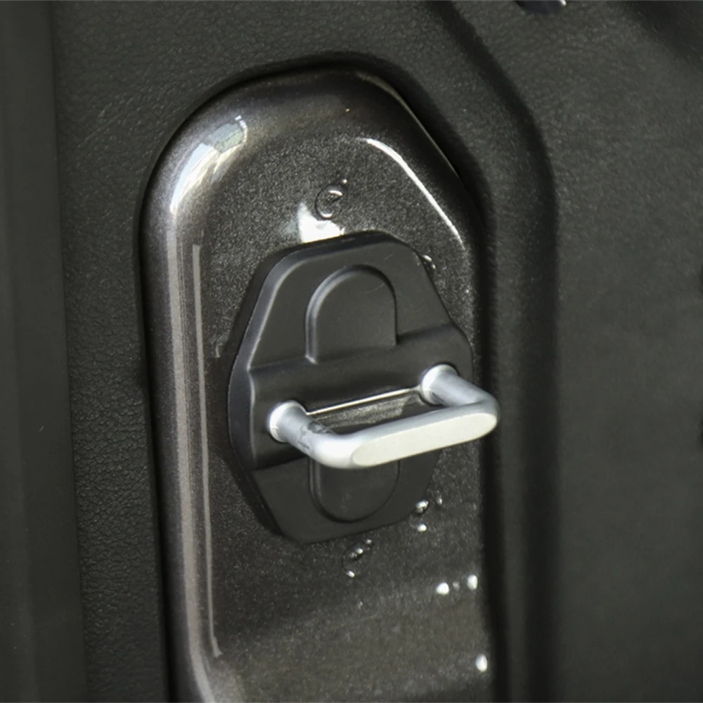 Car Door Lock Protector Decoration Cover Trim for Jeep Wrangler JL Gladiator JT 2-4 Doors 2018-2023 Auto Interior Accessories