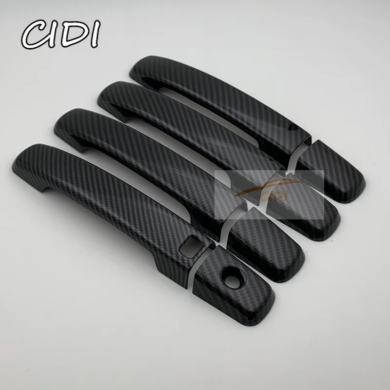 For Nissan Altima 2007 - 2012 L32A Carbon Fiber Black Handle Cover Trim Set Sedan Coupe 2008 2009 2010 2011 Car Accessories