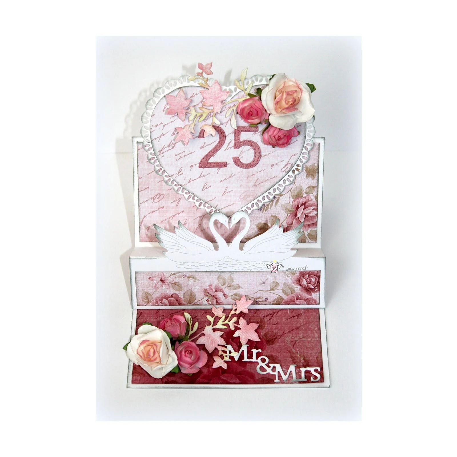 Piggy Craft metal cutting dies cut die mold Swan decoration Scrapbook paper craft knife mould blade punch stencils dies