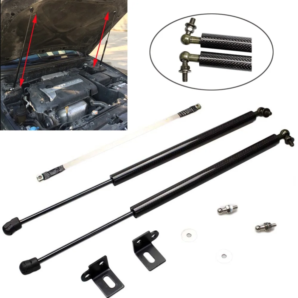 Hood Strut Kit For Hyundai Elantra Avante XD 3rd 2000-2006 Modify Bonnet Lift Support Shock Dampers Absorber Prop Rods Cylinder