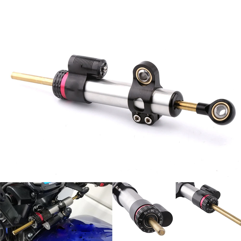 

For YAMAHA YZF R1 MT-07 MT-09 MT-10 Universal Motorcycle Adjustable Steering Damper Stabilizer