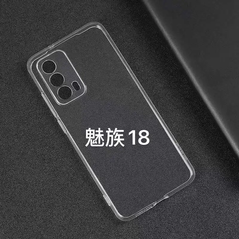 Ultra Thin Clear Soft TPU Back Case For Meizu 18 Pro 18S Pro 18X Protector Camera Lens Bumper Fitted Case Silicone Back Case