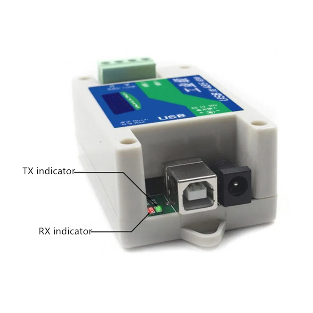 Taidacent Industrial Isolated USB 2.0 to RS485 485 Modbus Serial Adapter Converter Support Win7 XP Vista Linux Mac OS WinCE5.0