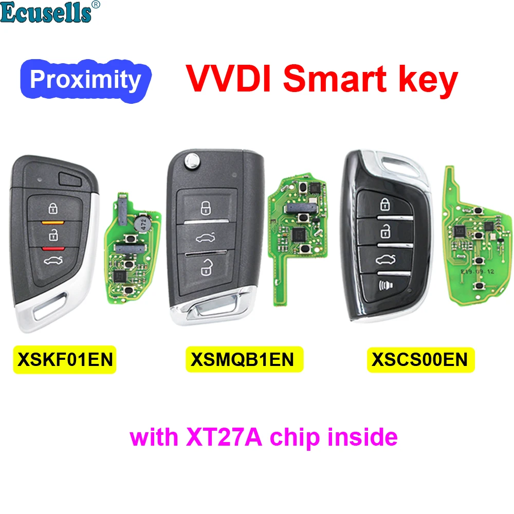 

XHORSE VVDI Universal Remotes Smart Key with Proximity Function PN: XSKF01EN/XSMQB1EN/XSCS00EN English Version