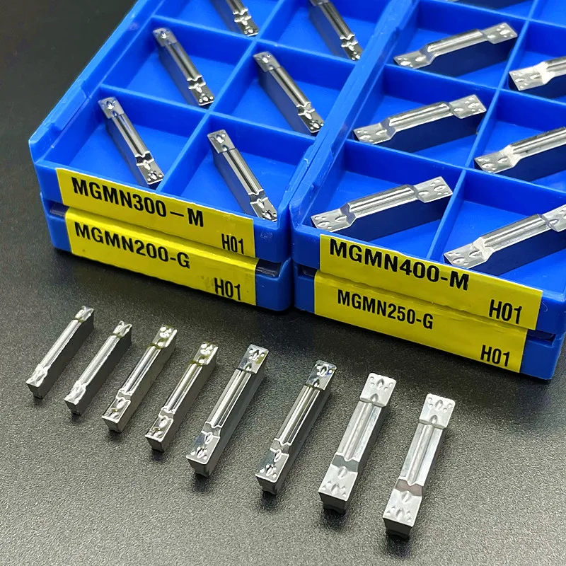 MGMN150 MGMN200 MGMN250 G MGMN300 MGMN400 MGMN500 M H01 Carbide Grooving Insert Slotted Blade For Aluminium Cutting Turning Tool