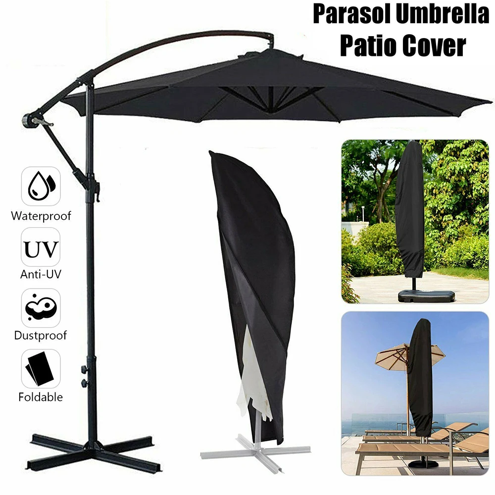 

202.5x114x50cm Outdoor Banana Umbrella Cover Terrace Garden Restaurant Parasol Patio Cover Waterproof Dustproof Oxford Cloth