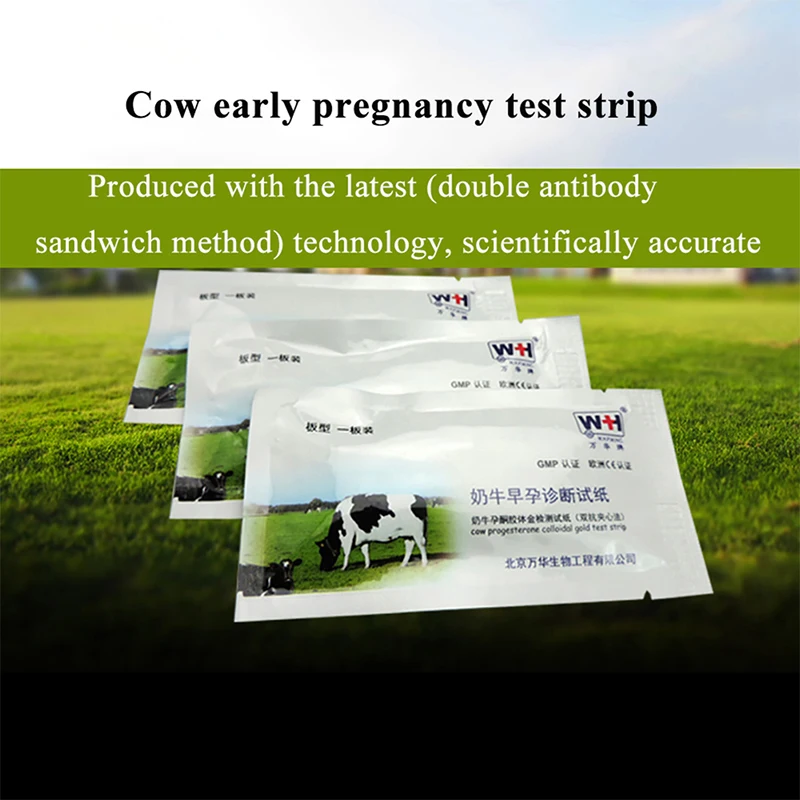 Cow Pregnancy Test Paper Cow Cattle Early Pregnant Detection Paper Pregnancy Detection Farm Equipment Testing Animal Supplies