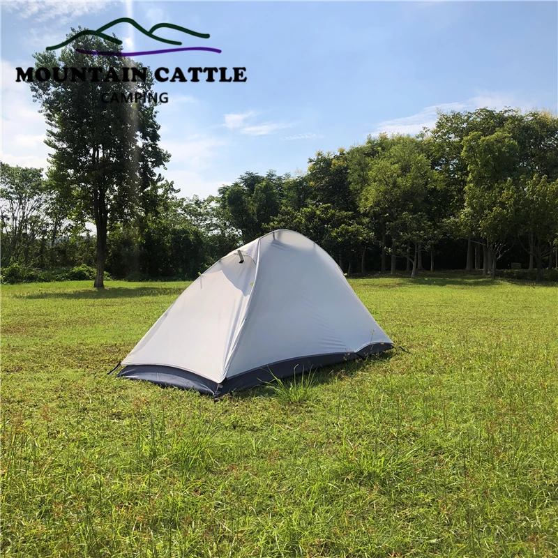 Ultralight 1 Person Camping Tent Outdoor Backpacking Trekking Hiking Cycling Single Tents Waterproof PU3000 Weight 1.45KG image 4