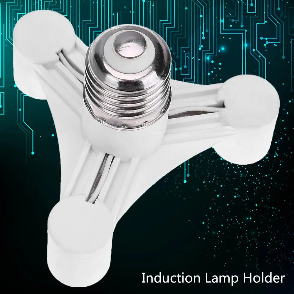 E27 to E14 3/4 Blub Head Lamp Holder Lamp Base For Light Bulb Socket Adapter Splitter Screw Induction Lamp Bulb Holder Lamp Base